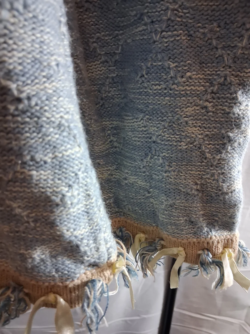 Storybook Knits Gray Cardigan with Yellow Trim
